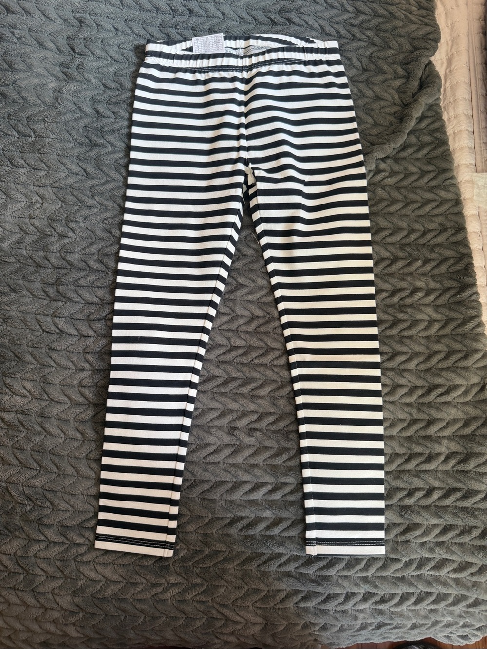 jumping beans Black and White Striped Kids Leggings